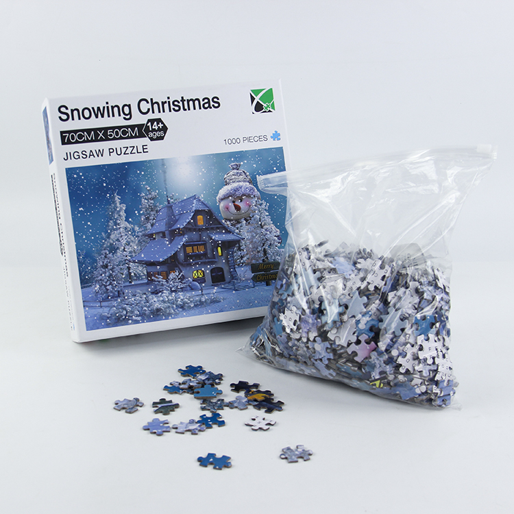 Wholesale Jigsaw Puzzle Custom Printed 500 1000 piece Thick Chipboard