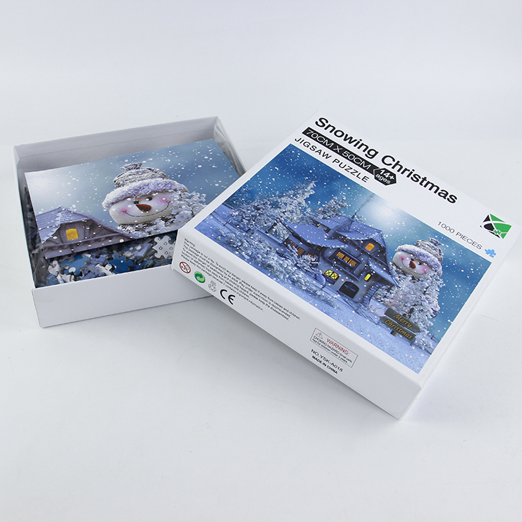 Wholesale Jigsaw Puzzle Custom Printed 500 1000 piece Thick Chipboard